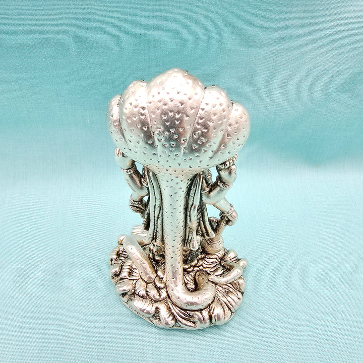 Silver vishnu idol