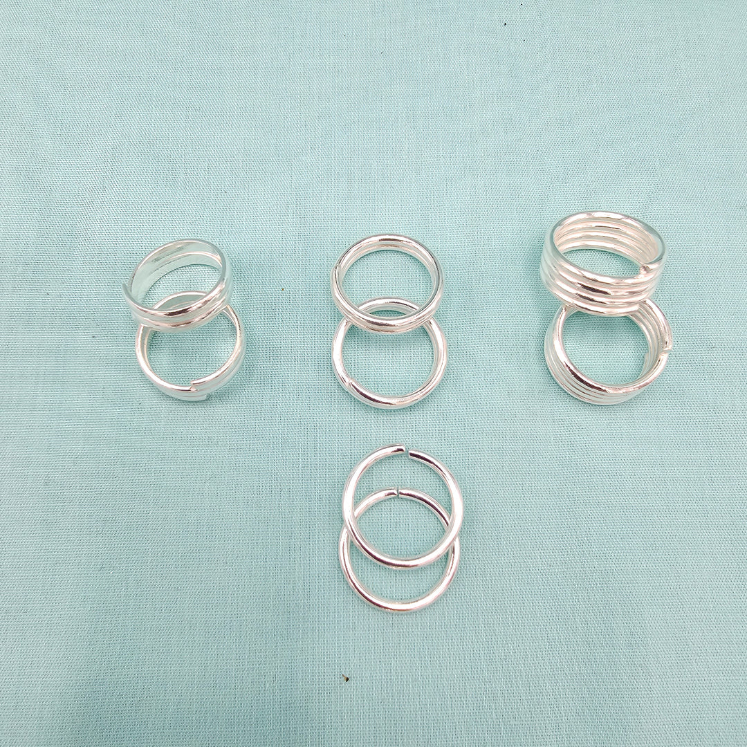 Adjustable Silver toerings