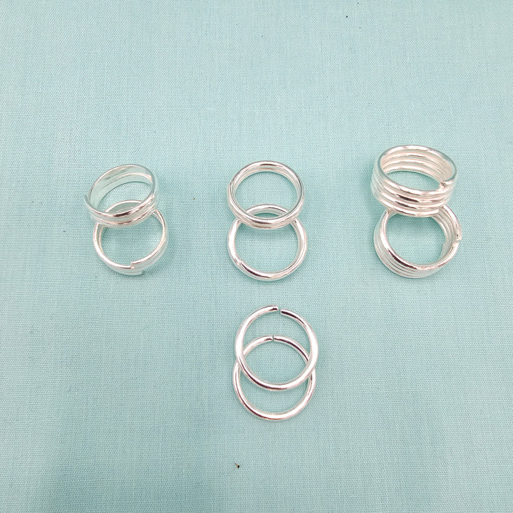 Adjustable Silver toerings