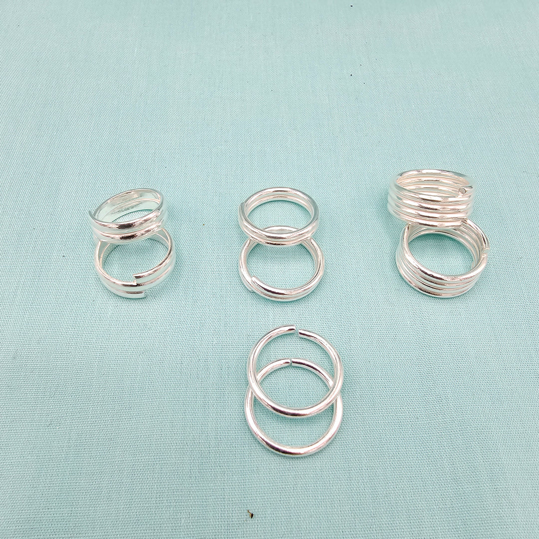 Adjustable Silver toerings