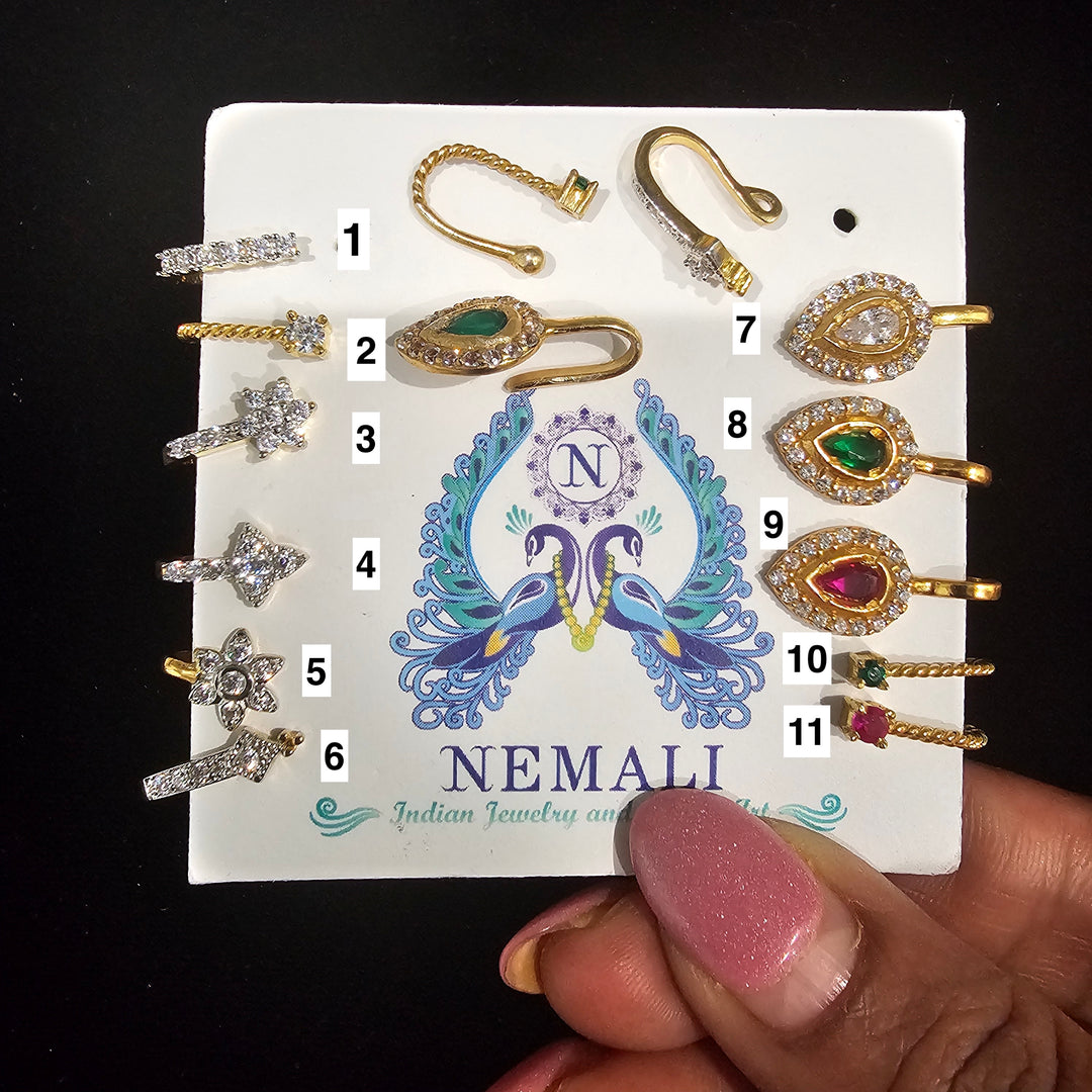 92.5 Silver Nose pins
