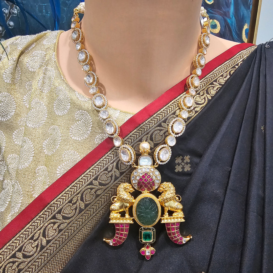 Moissanite Puligoru Necklace Set