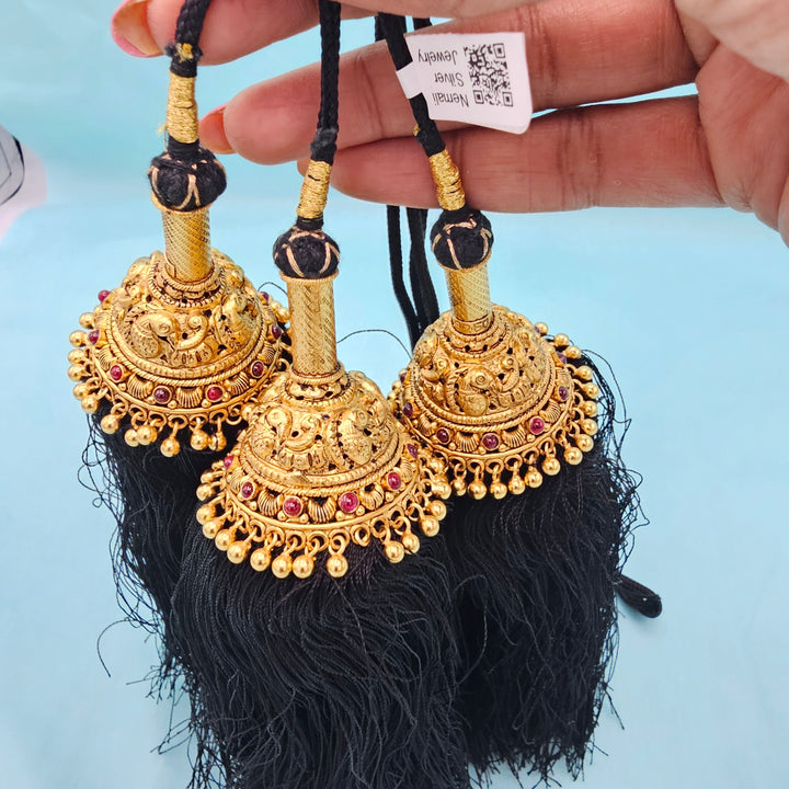Silver Deep Nakshi JadaGantalu