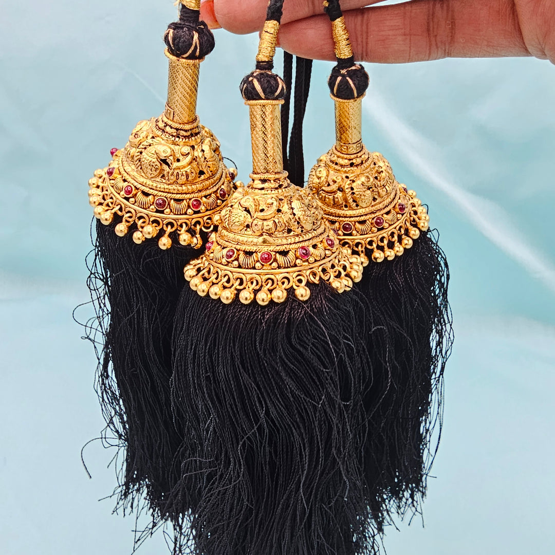 Silver Deep Nakshi JadaGantalu