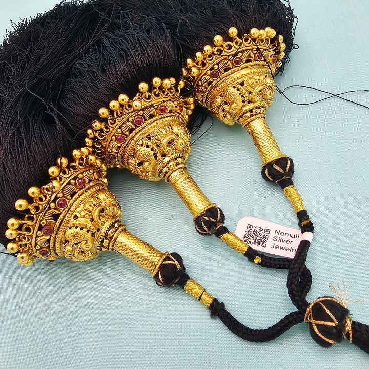 Silver Deep Nakshi JadaGantalu