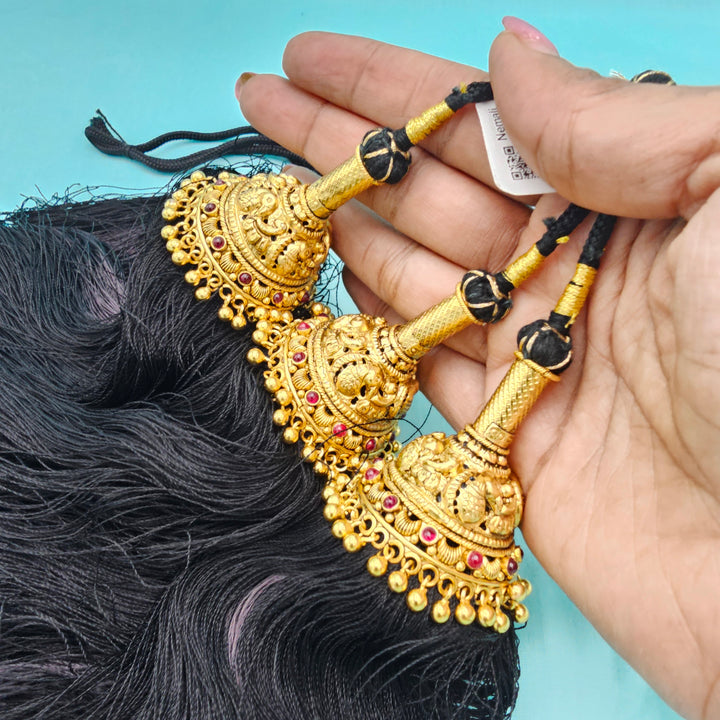 Silver Deep Nakshi JadaGantalu