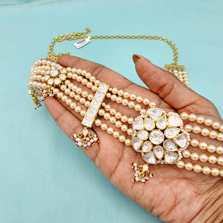 Pearl Moissanite Vaddanam