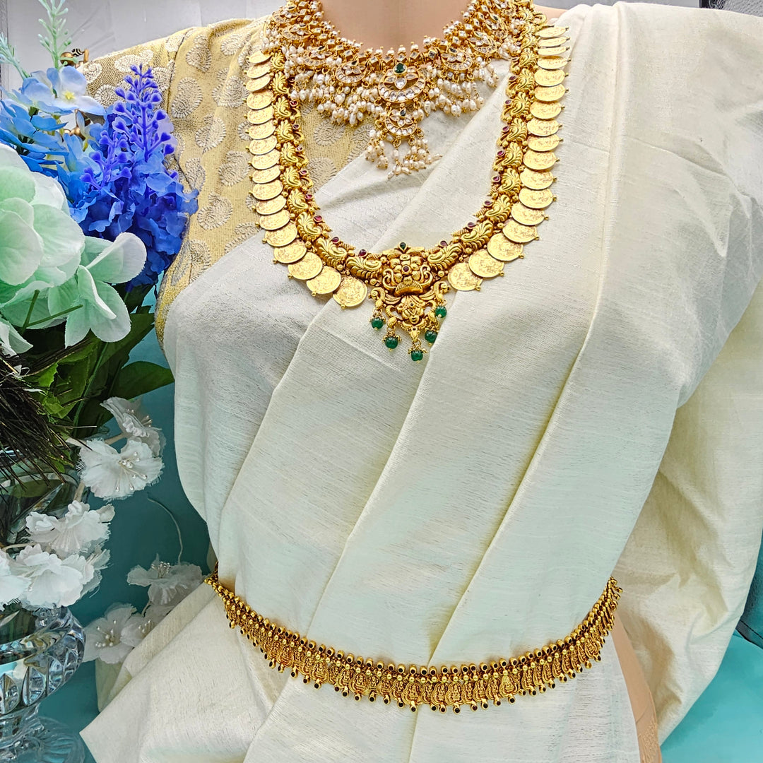 Silver 2-in-1 Haram/Waist belt