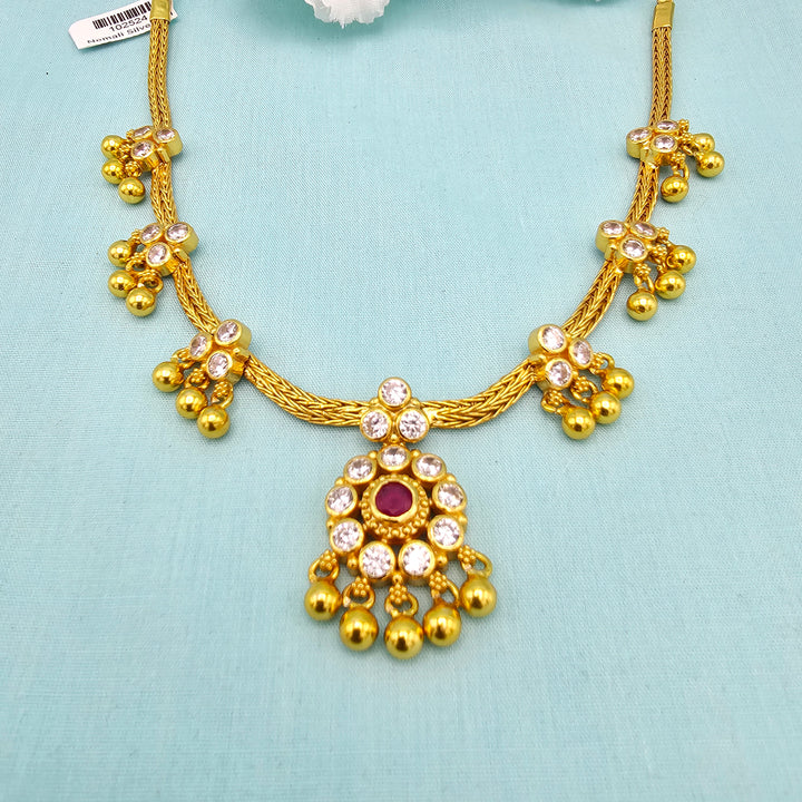 CZ Ruby Necklace