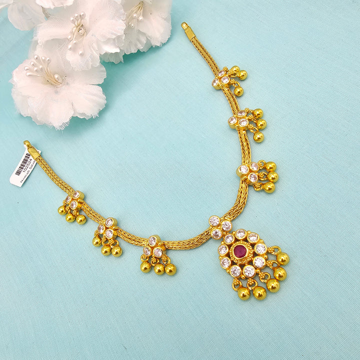 CZ Ruby Necklace