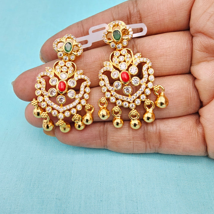 CZ Navaratna Necklace