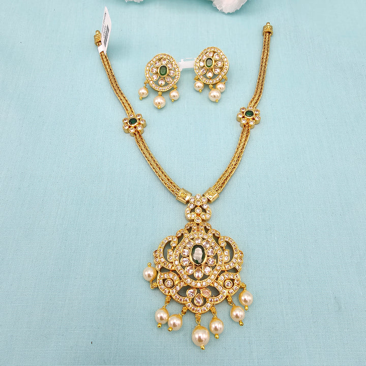 Short Emerald Necklace set