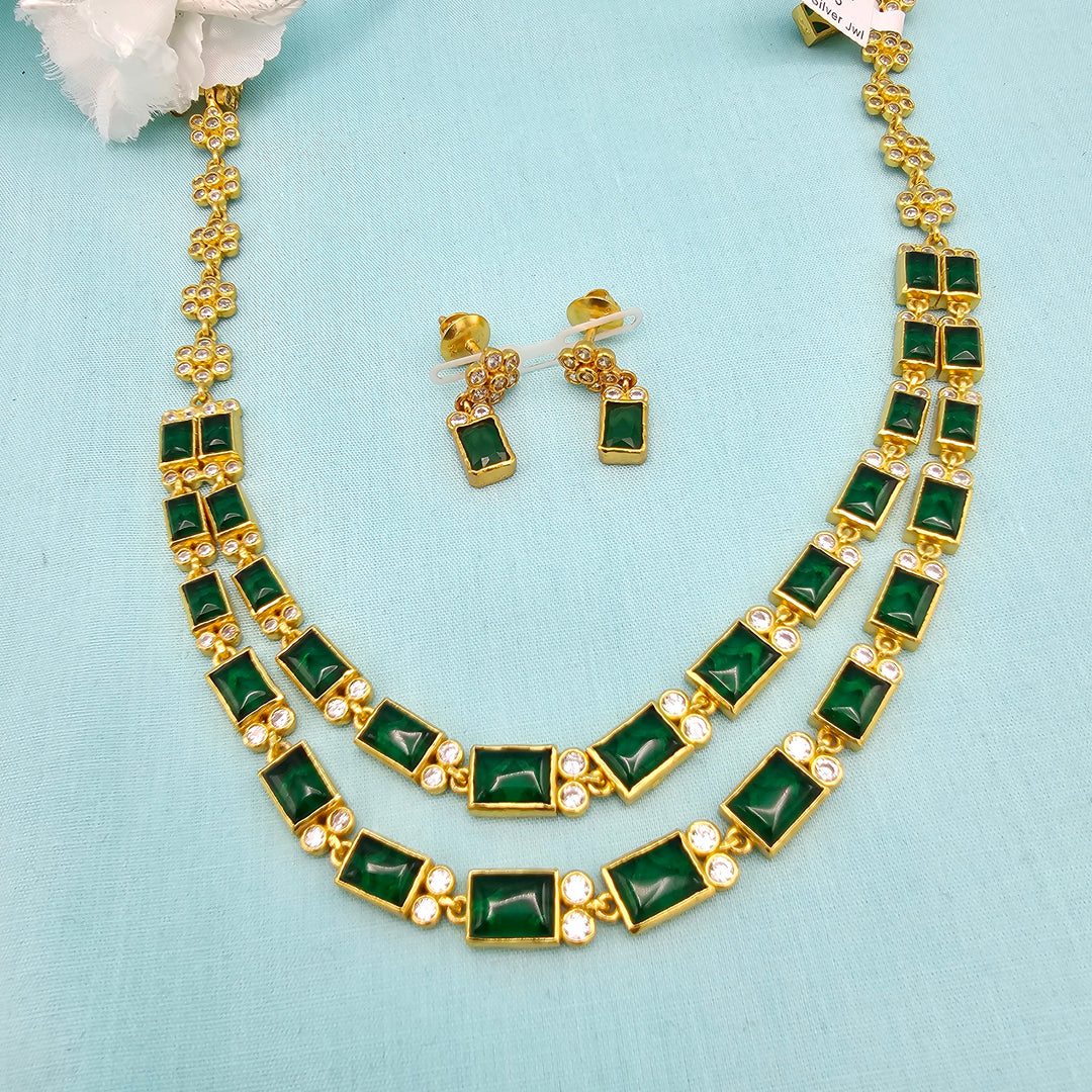 Silver 2L Emerald set