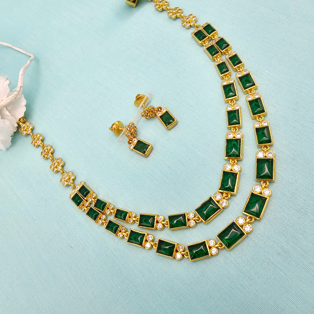 Silver 2L Emerald set