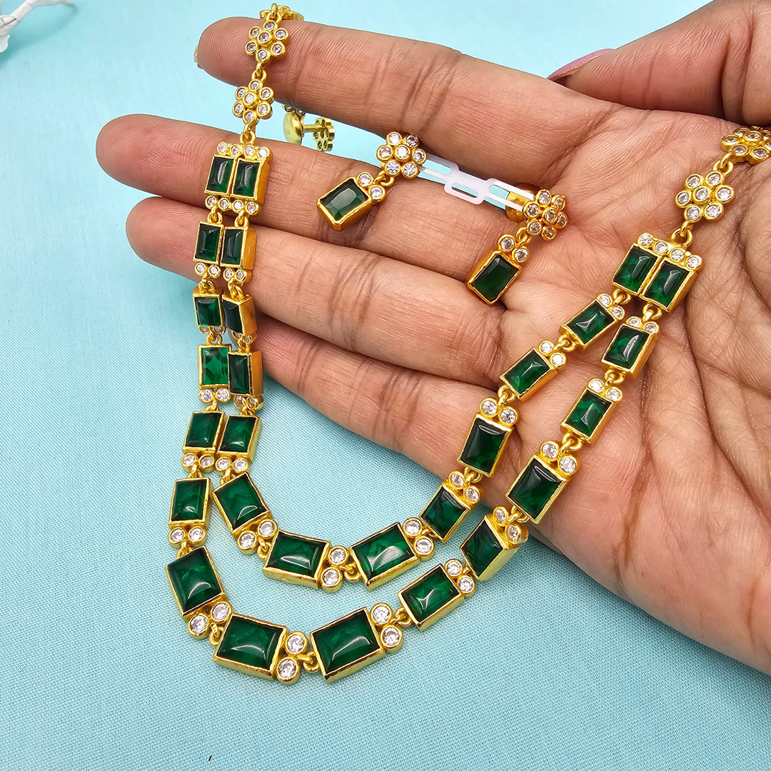 Silver 2L Emerald set