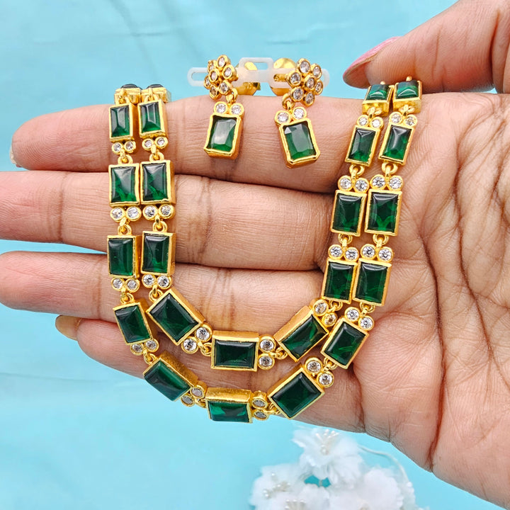 Silver 2L Emerald set