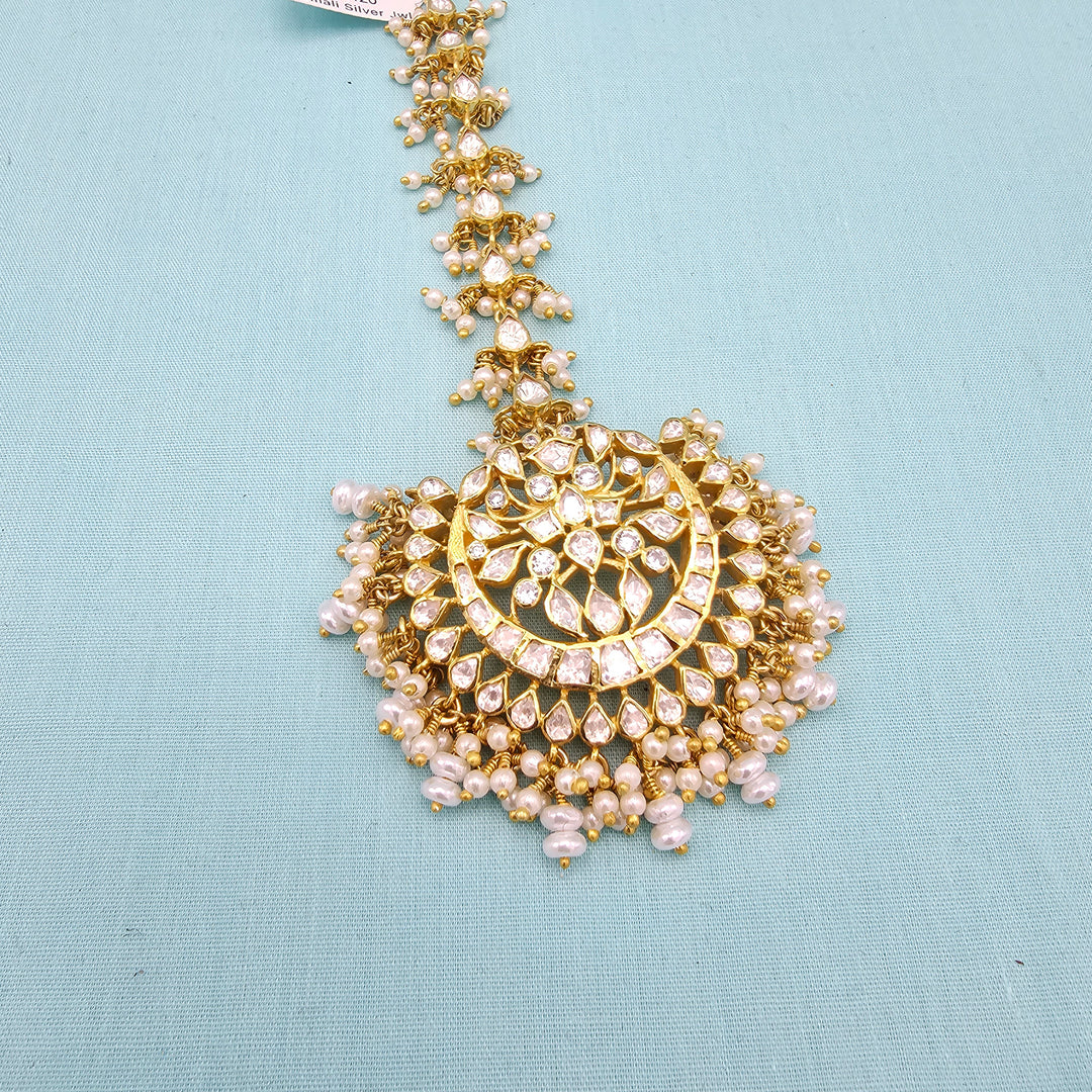Pearl Moissanite Tikka