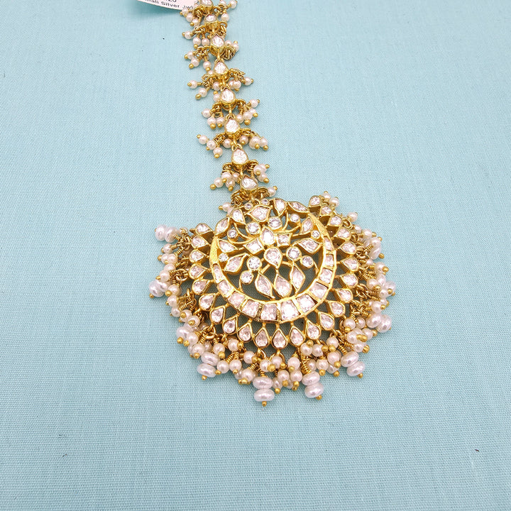 Pearl Moissanite Tikka
