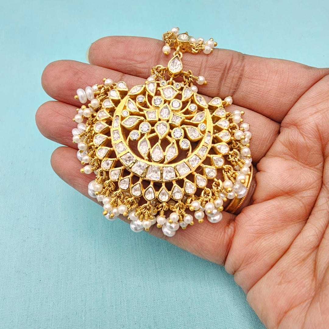 Pearl Moissanite Tikka