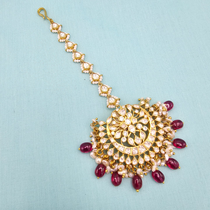 Pink Moissanite Tikka