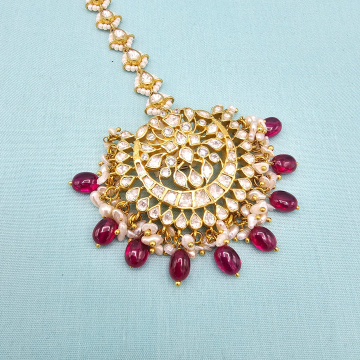 Pink Moissanite Tikka