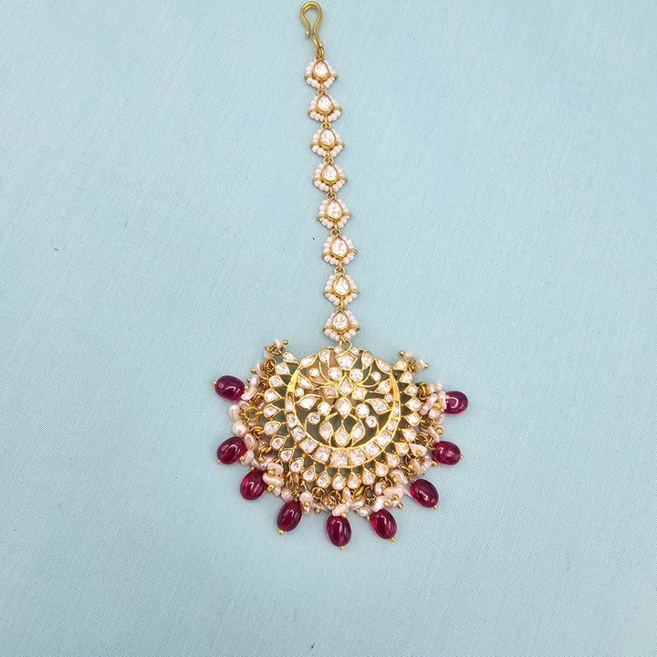 Pink Moissanite Tikka