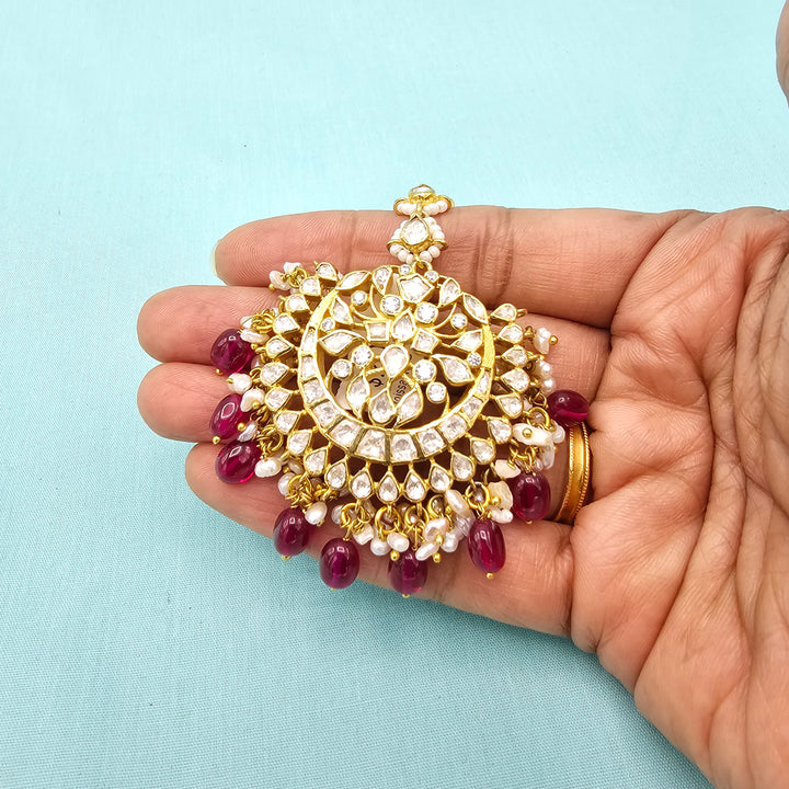 Pink Moissanite Tikka