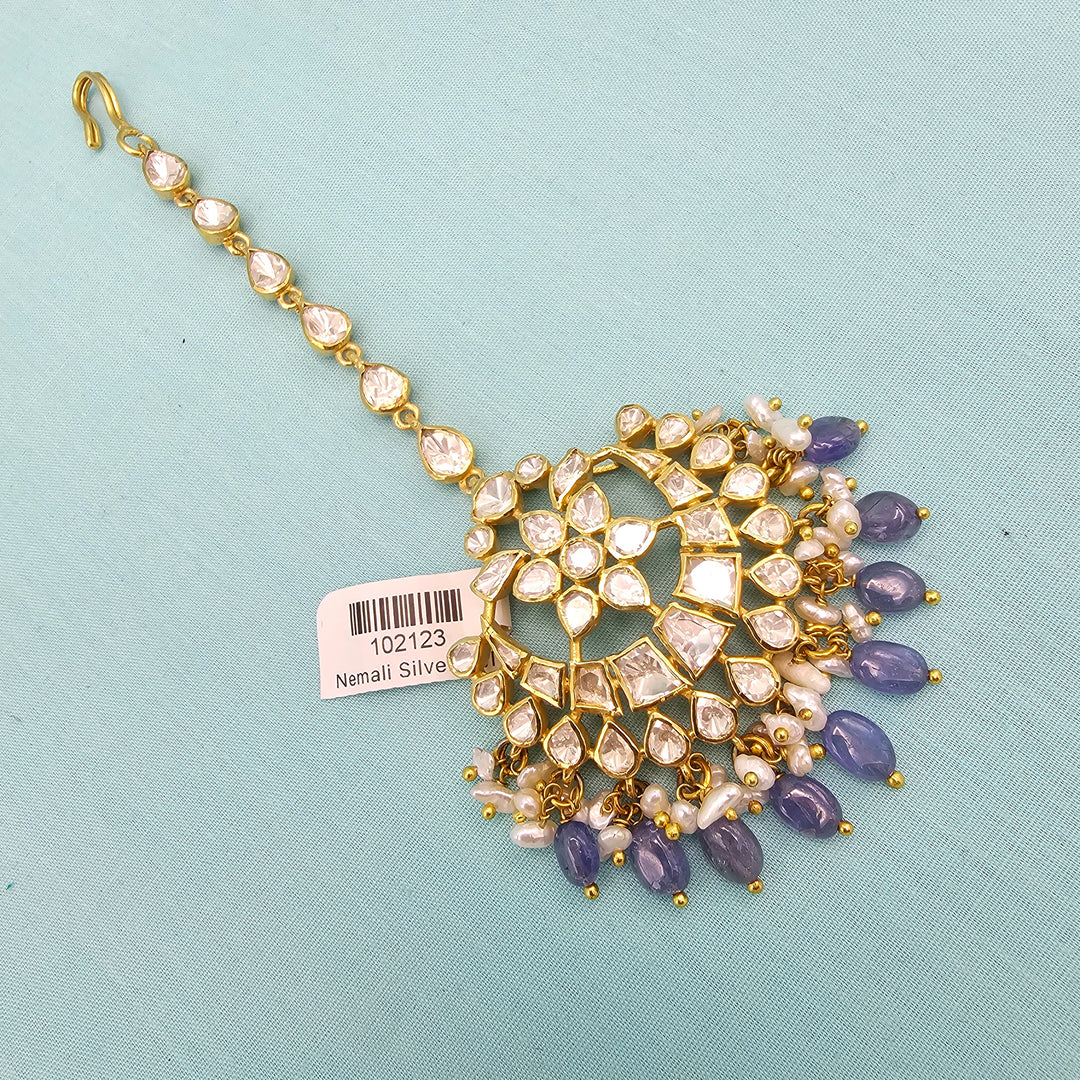 Tanzanite Moissanite Tikka