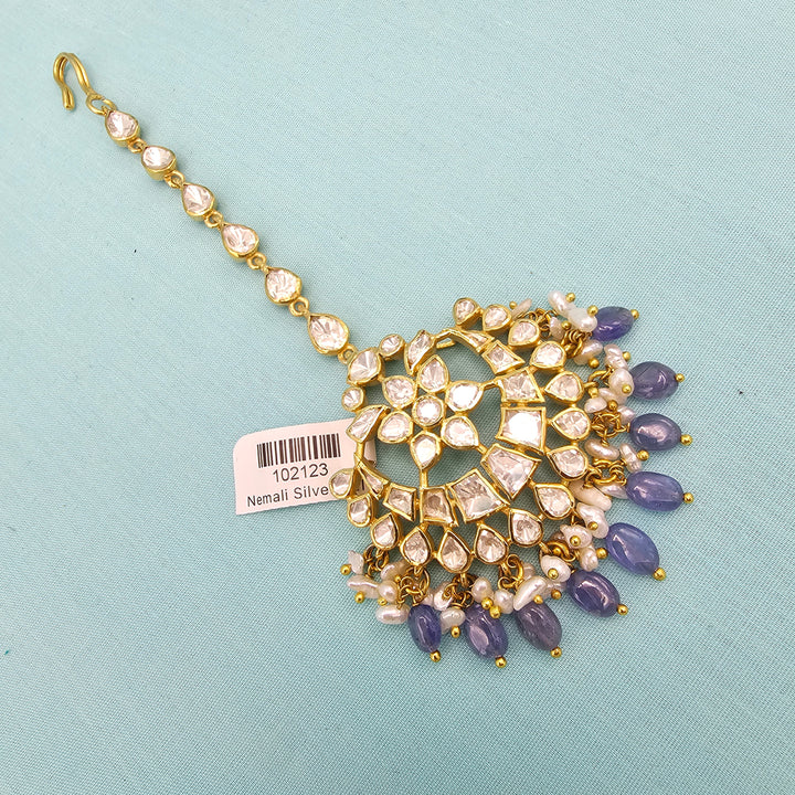 Tanzanite Moissanite Tikka