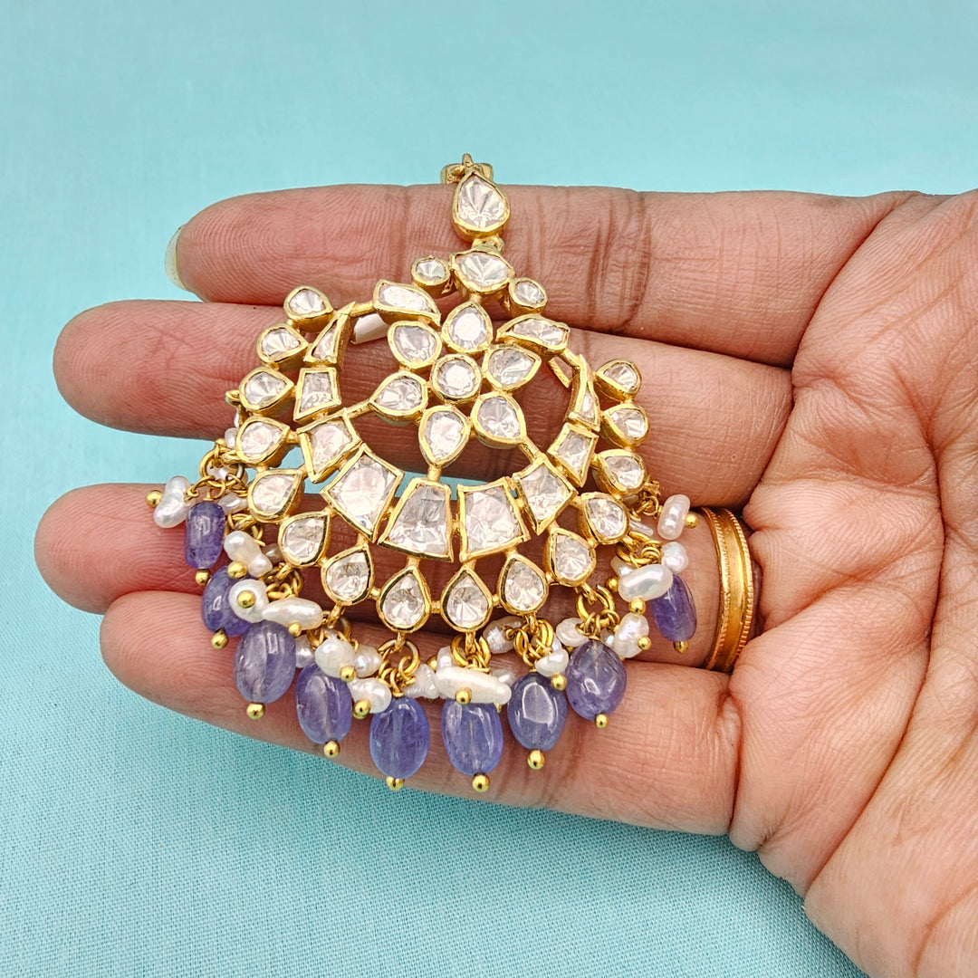 Tanzanite Moissanite Tikka