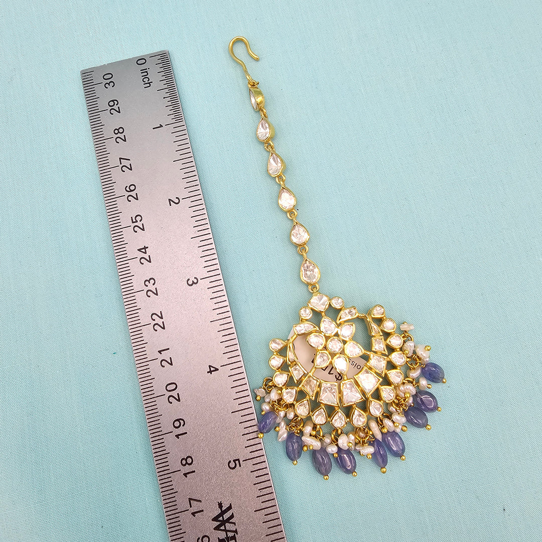 Tanzanite Moissanite Tikka