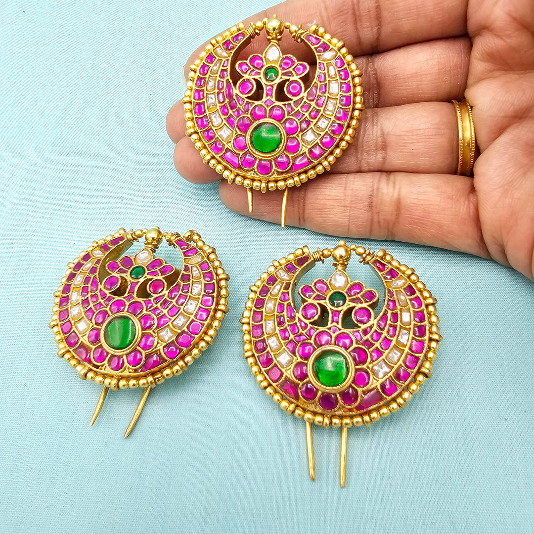 Silver Kundan Jada billalu