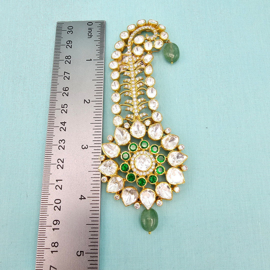 Men’s moissanite Pagidi Brooch