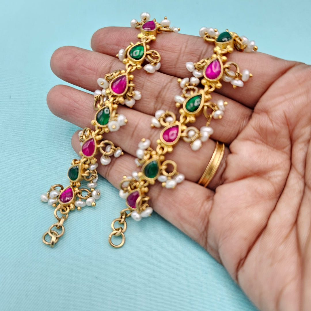 Silver Kundan Matilu
