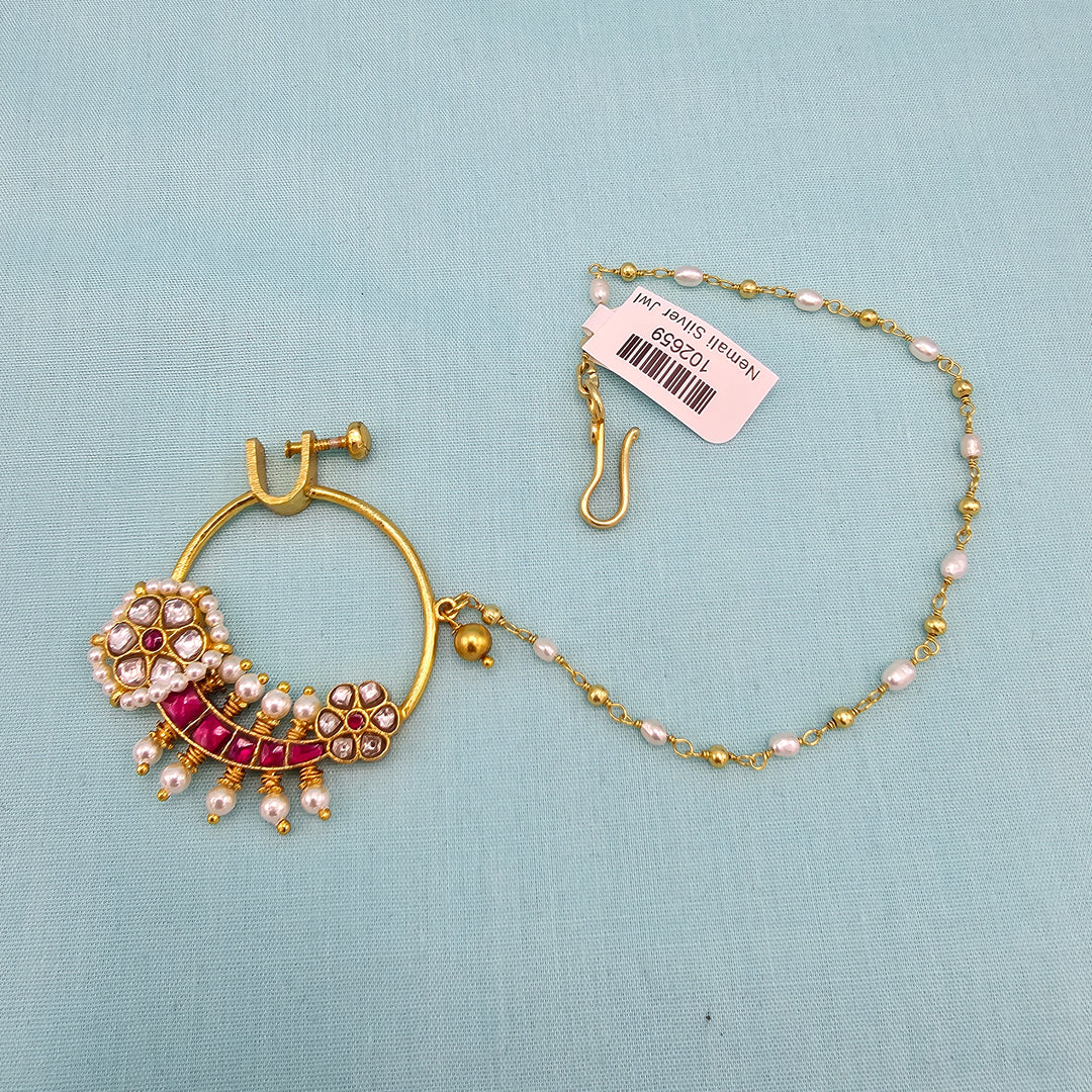 Silver chain Nose rings