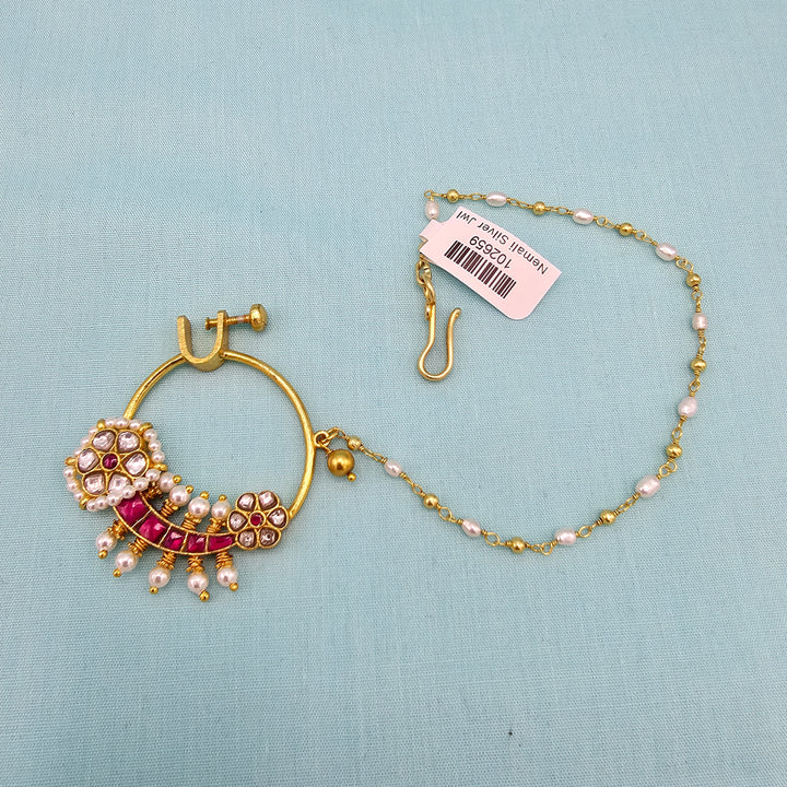 Silver chain Nose rings