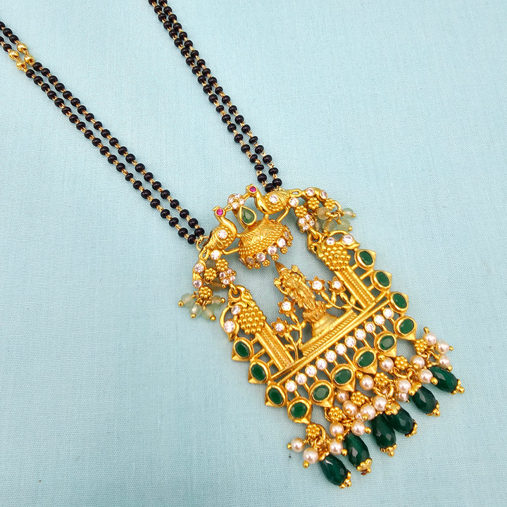 24" 2L Ganapathi Black beads