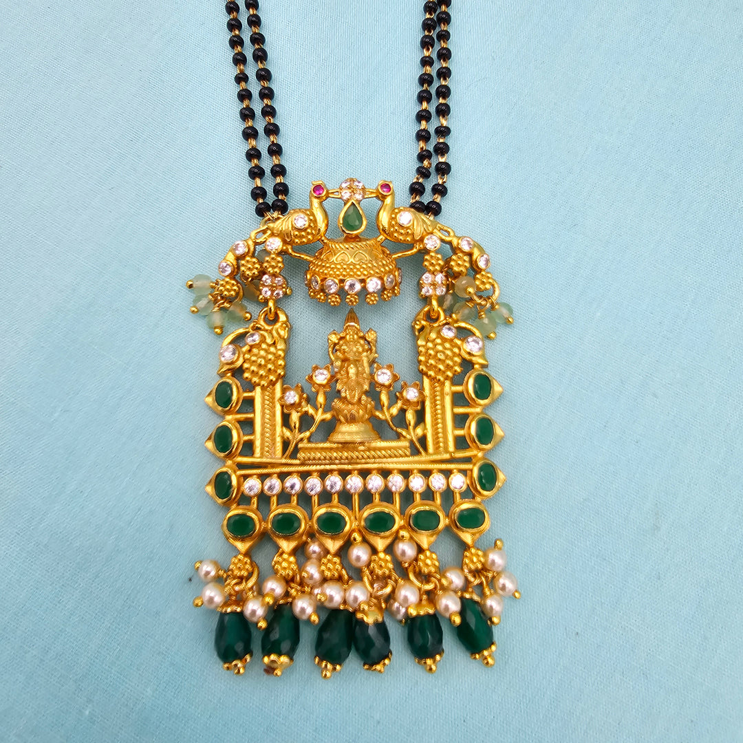 24" 2L Ganapathi Black beads