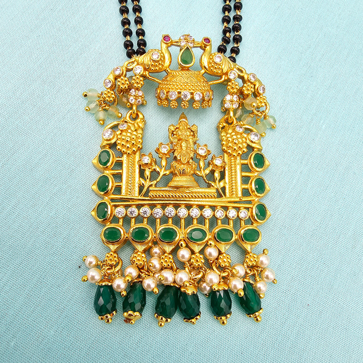 24" 2L Ganapathi Black beads