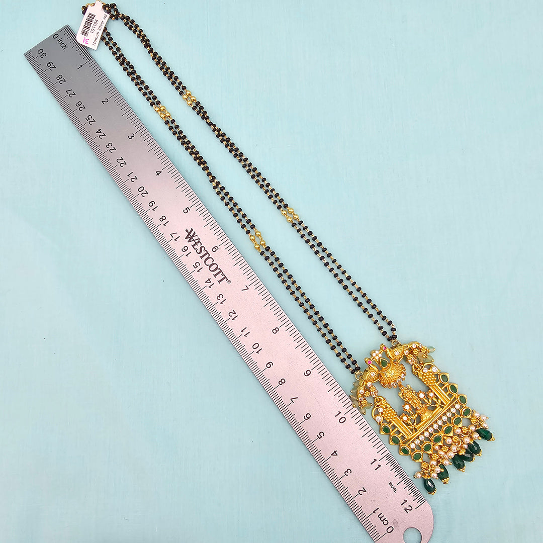 24" 2L Ganapathi Black beads