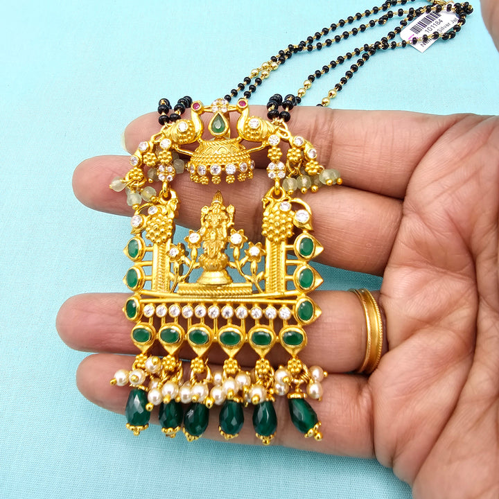 24" 2L Ganapathi Black beads