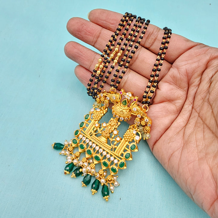 24" 2L Ganapathi Black beads