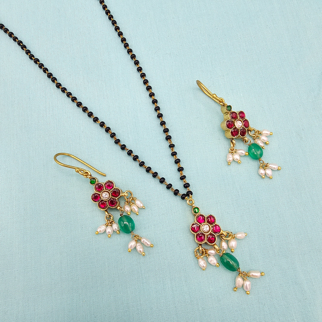 20" Kundan Mangalsutra set