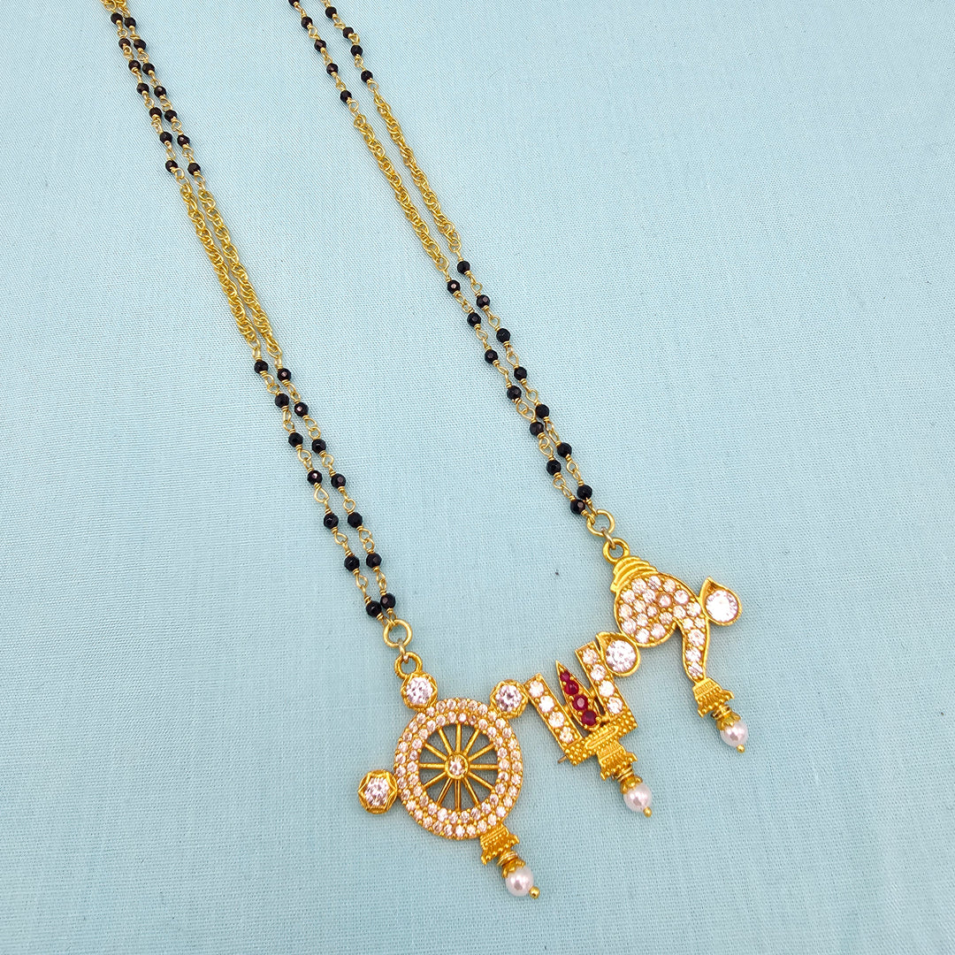 24"Shanku Chakra BlackBeads