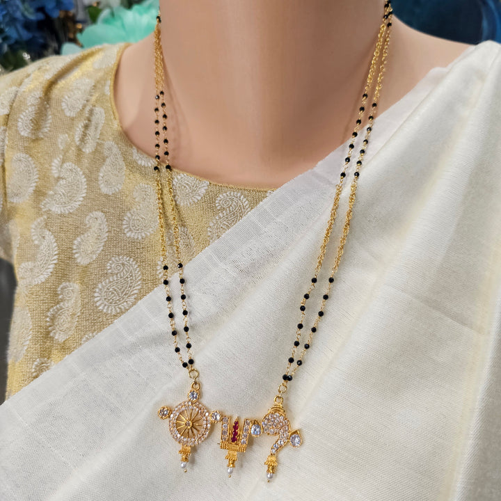 24"Shanku Chakra BlackBeads