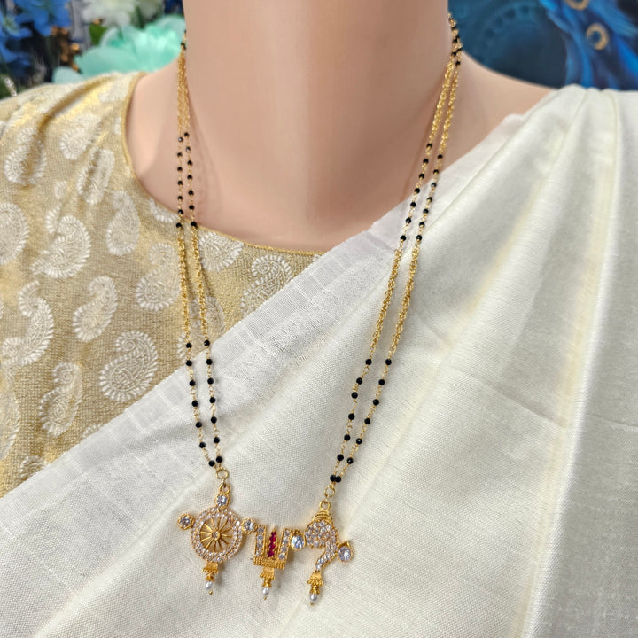 24"Shanku Chakra BlackBeads