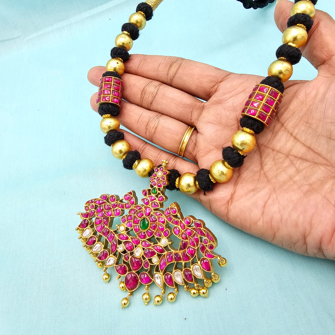 Kundan Black thread