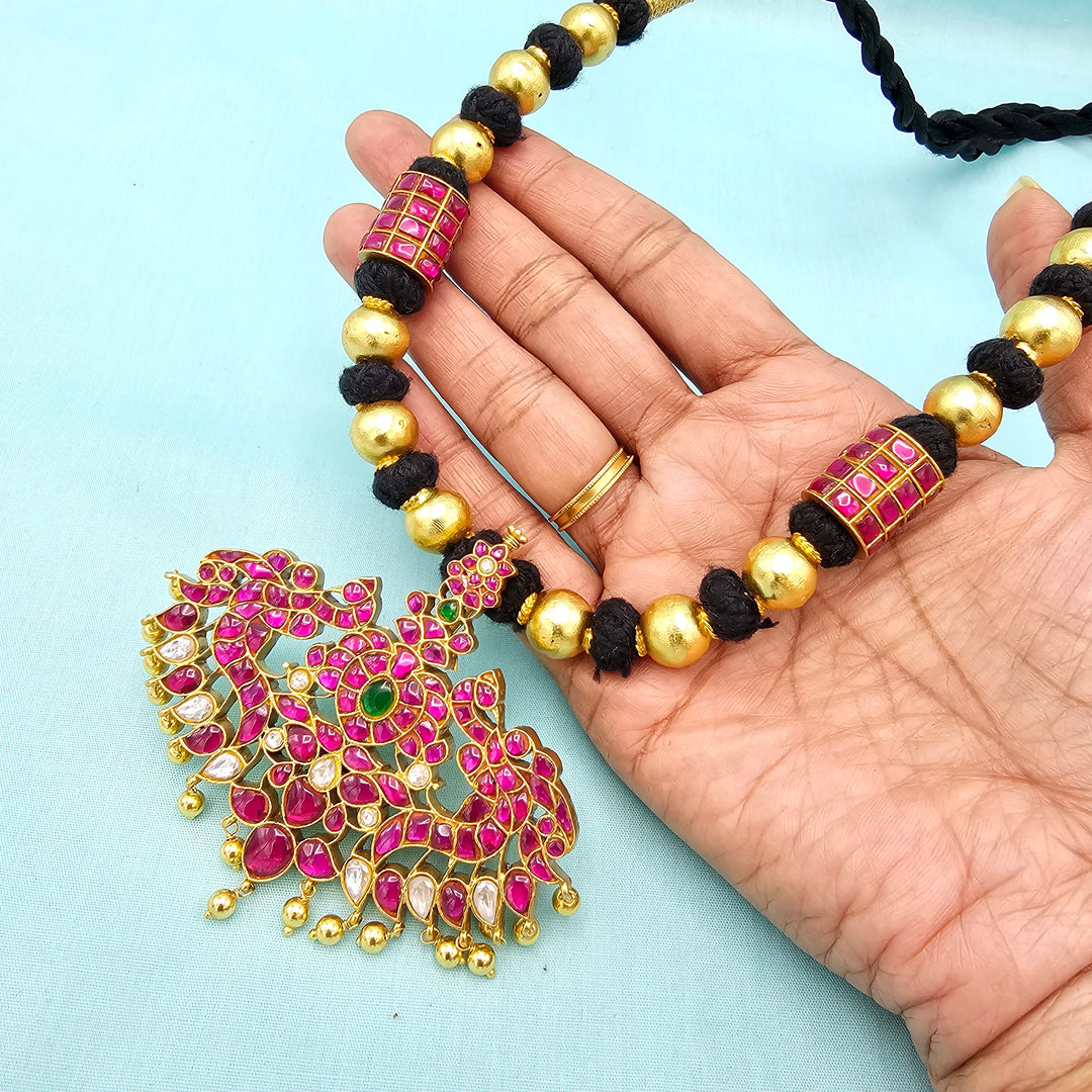 Kundan Black thread