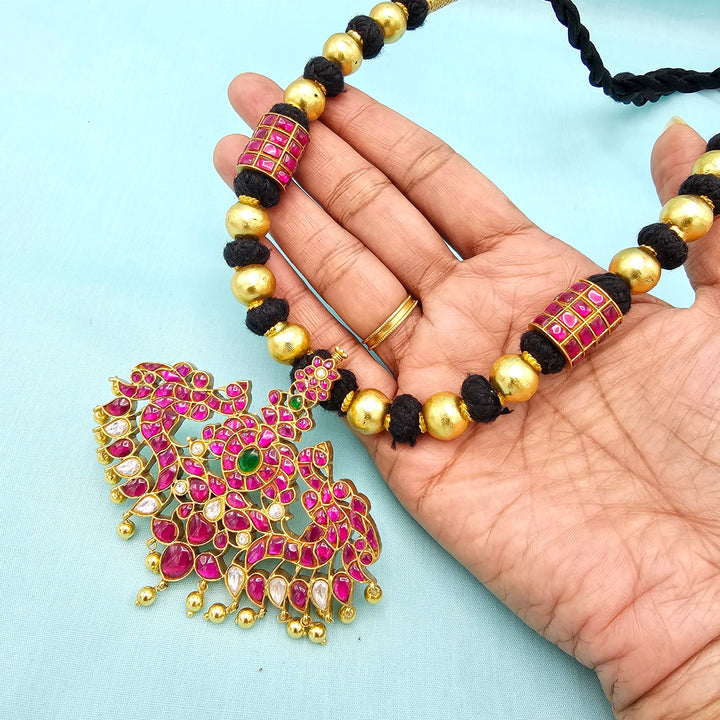 Kundan Black thread