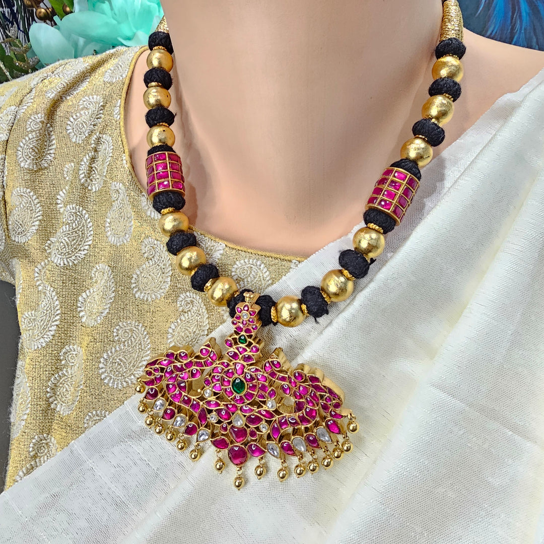 Kundan Black thread